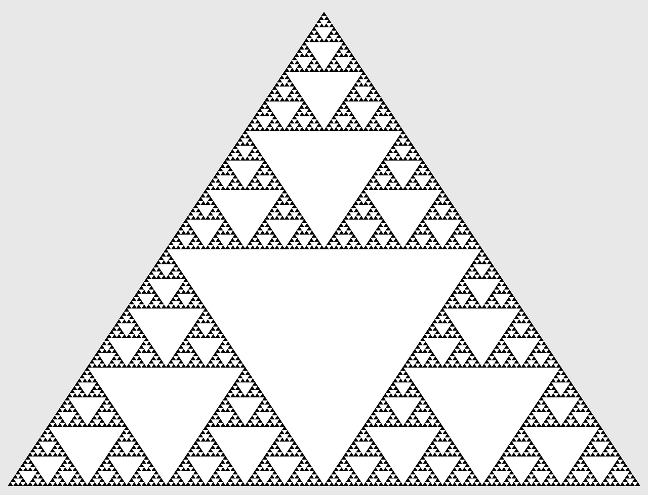 mathematics sierpinski triangle free photo