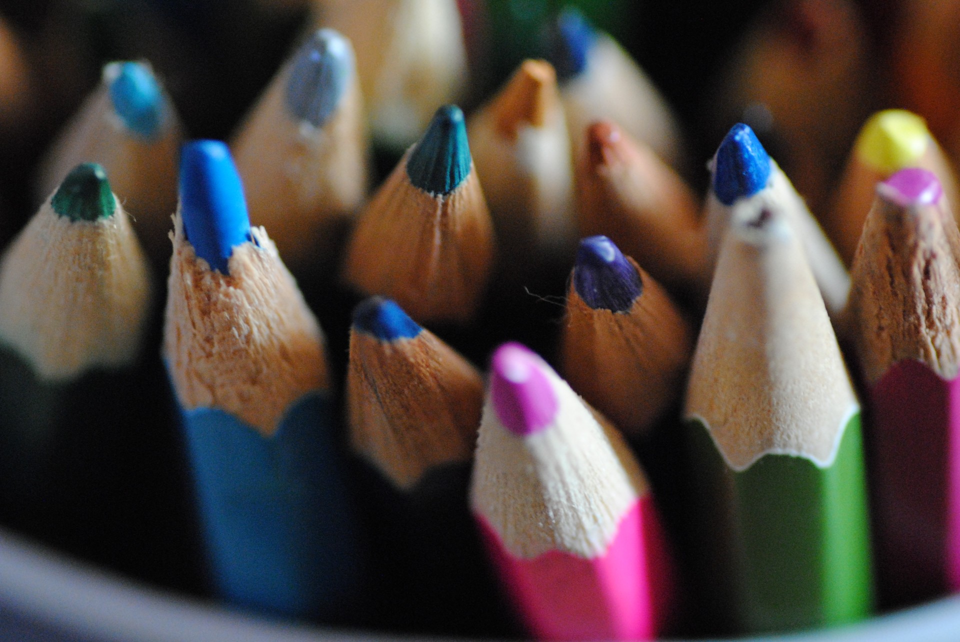 pencil tips color free photo