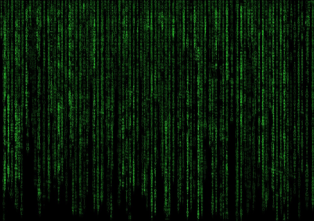 matrix code computer free photo