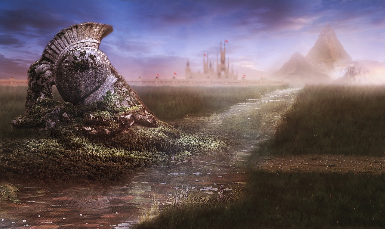 matte painting stock background painting free photo