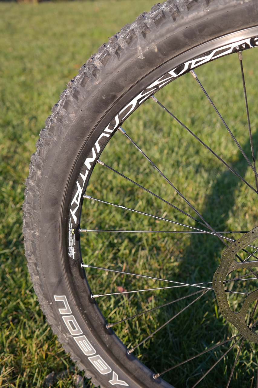 mature mountain bike tyres tunnel free photo