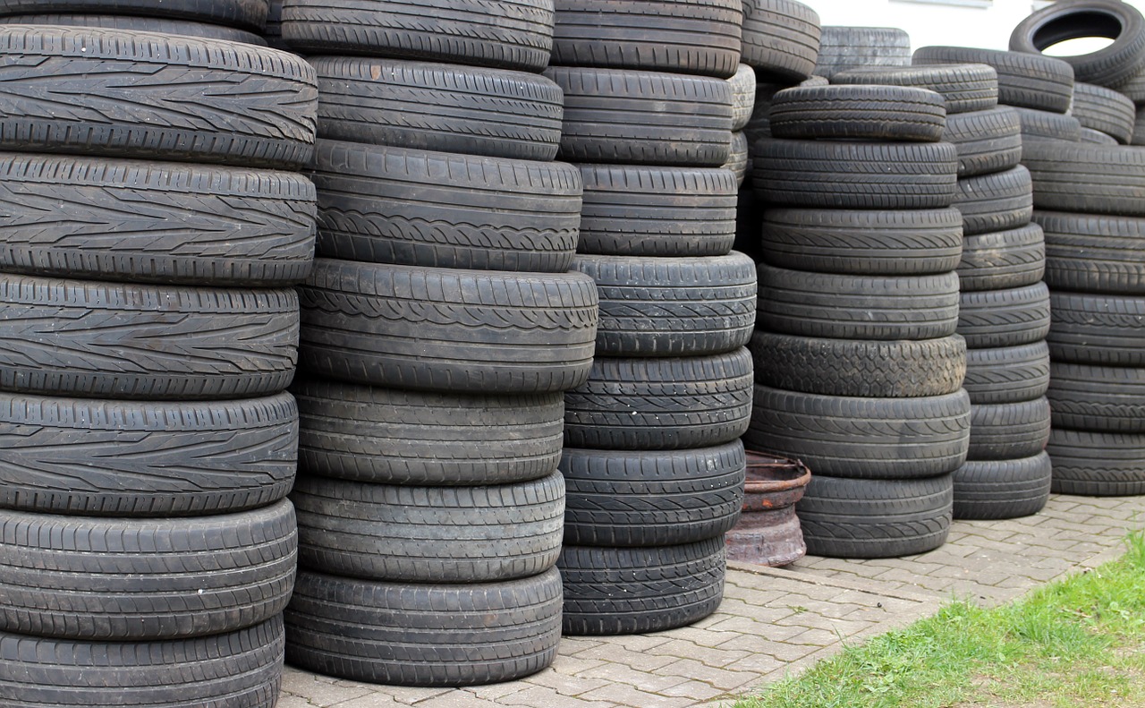 mature auto tires storage free photo
