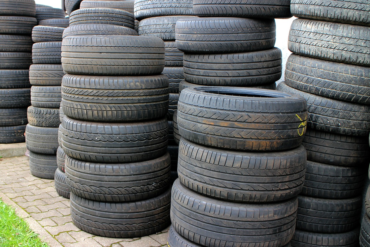 mature auto tires storage free photo
