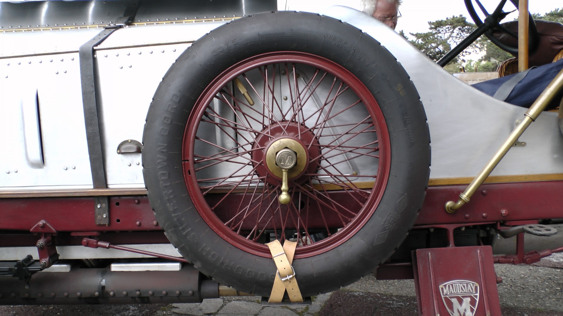 cars maudslay vintage car spoked wheel maudslay free photo