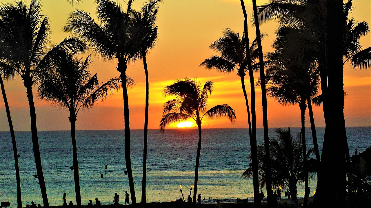 maui sunset hawaii free photo