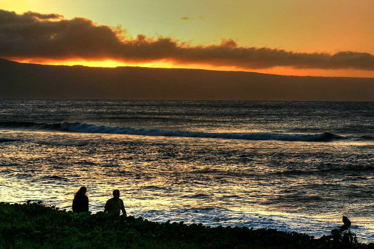 maui hawaii sunset free photo