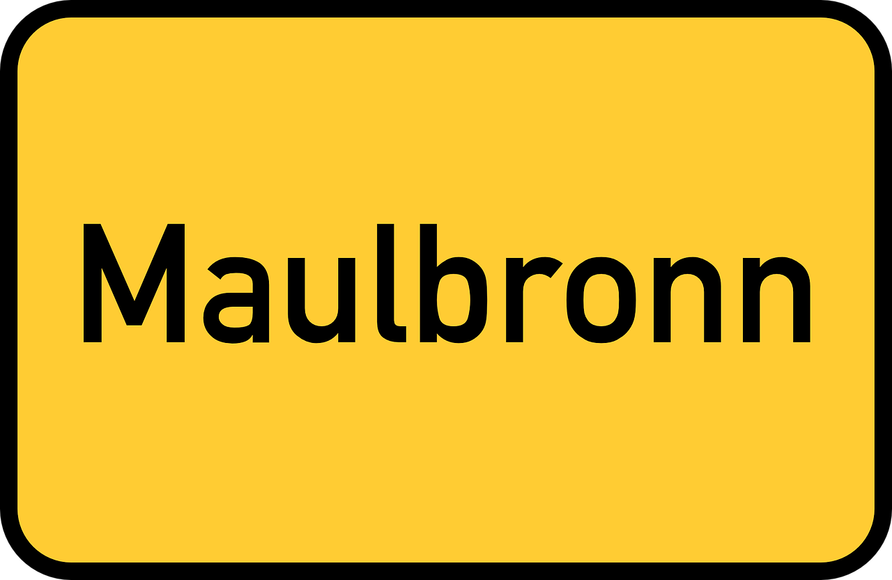 maulbronn baden-württemberg town sign free photo