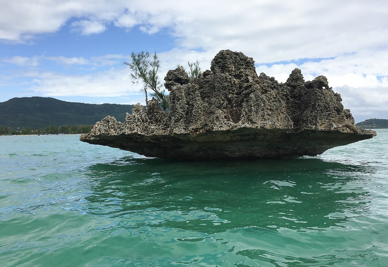 mauritius lagoon island free photo