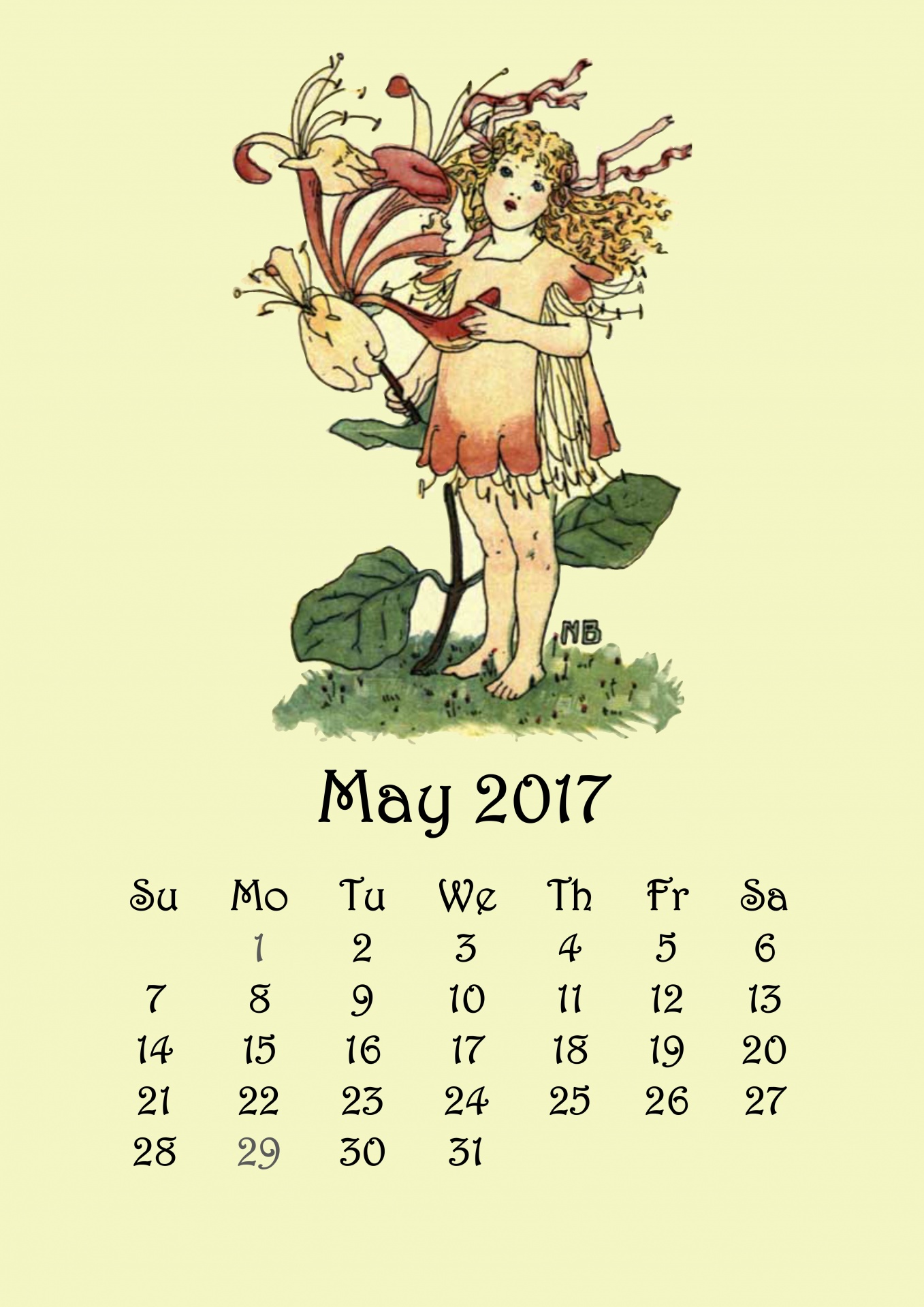 may 2017 calendar free photo