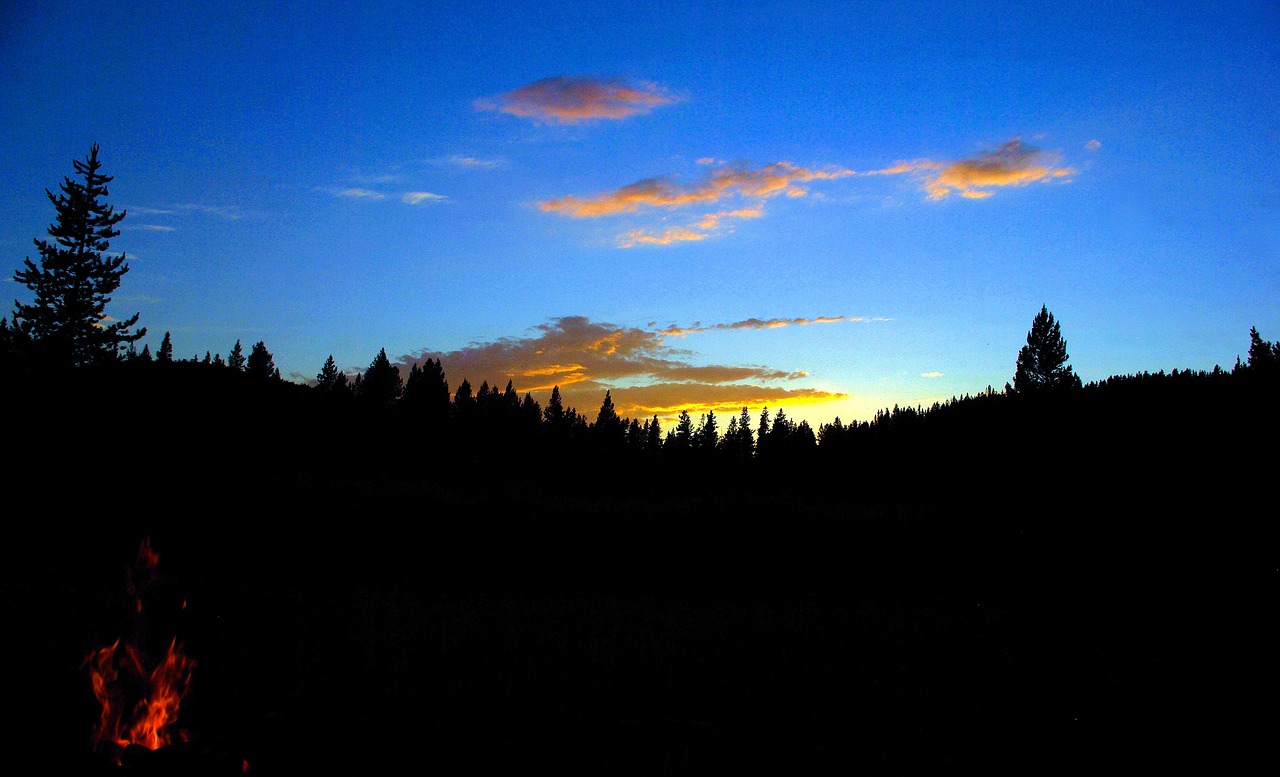 may creek twilight  sunset  twilight free photo