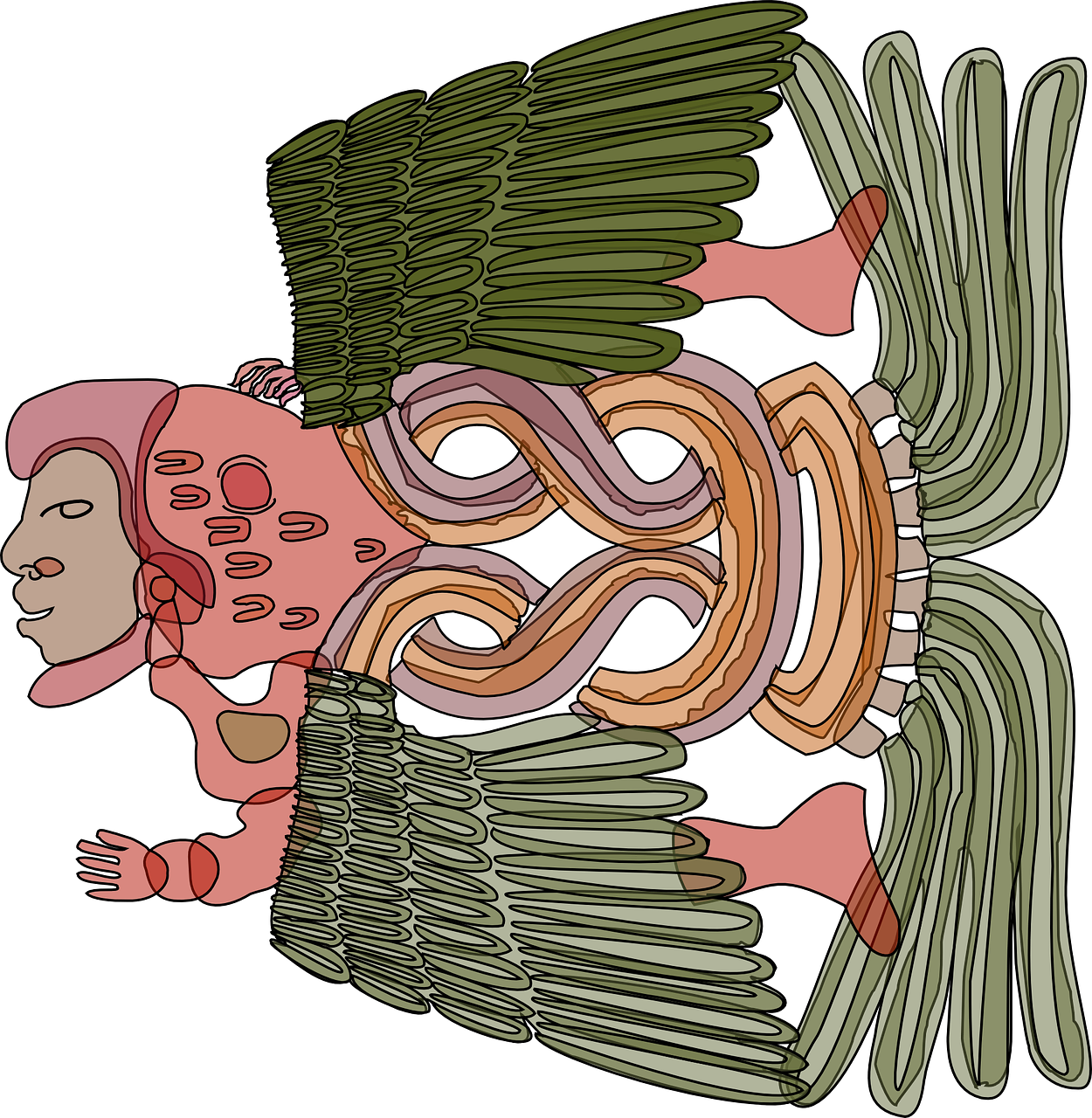 mayan symbol aztec ancient mexico free photo