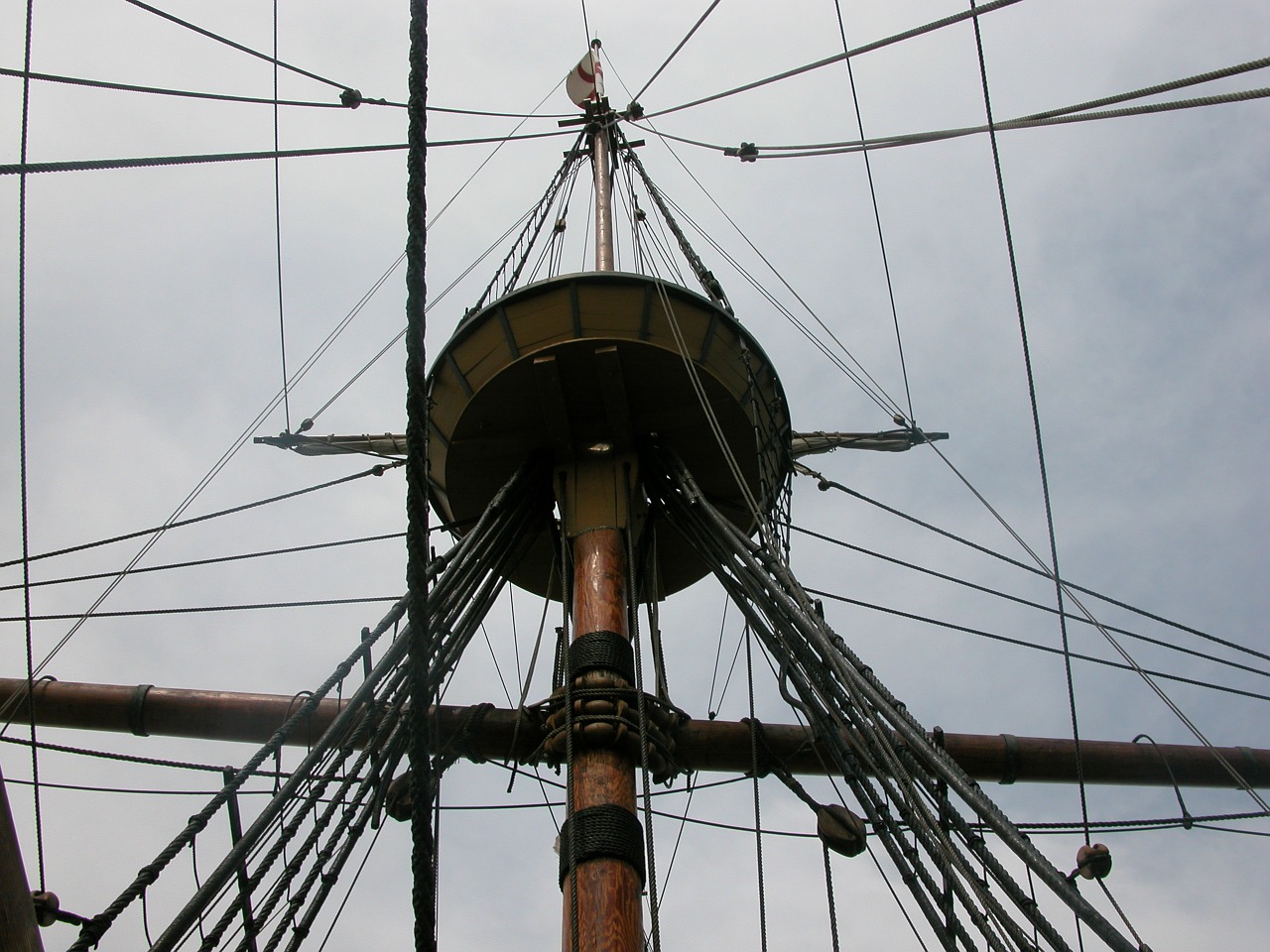 mayflower crow's nest ship free photo