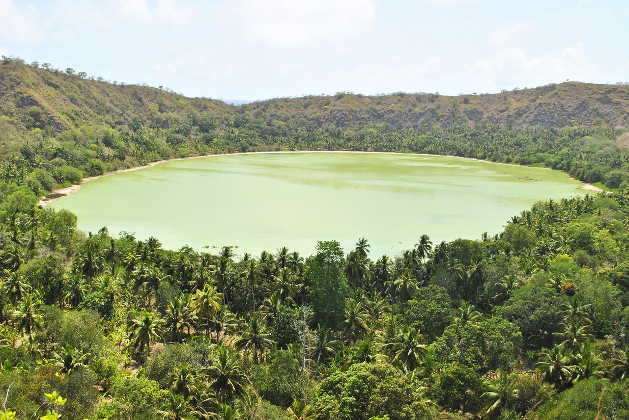 mayotte indian ocean dziani lake free photo