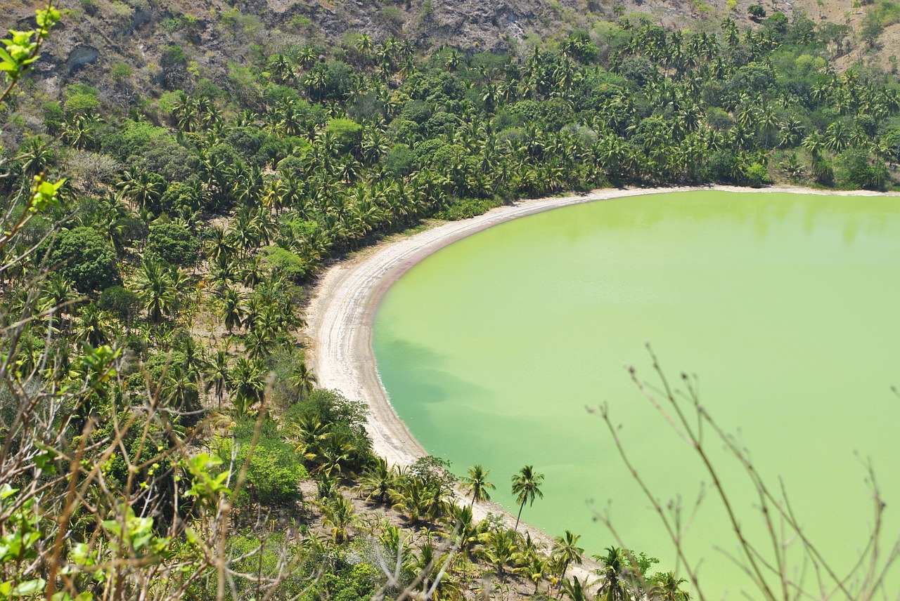 mayotte indian ocean dziani lake free photo