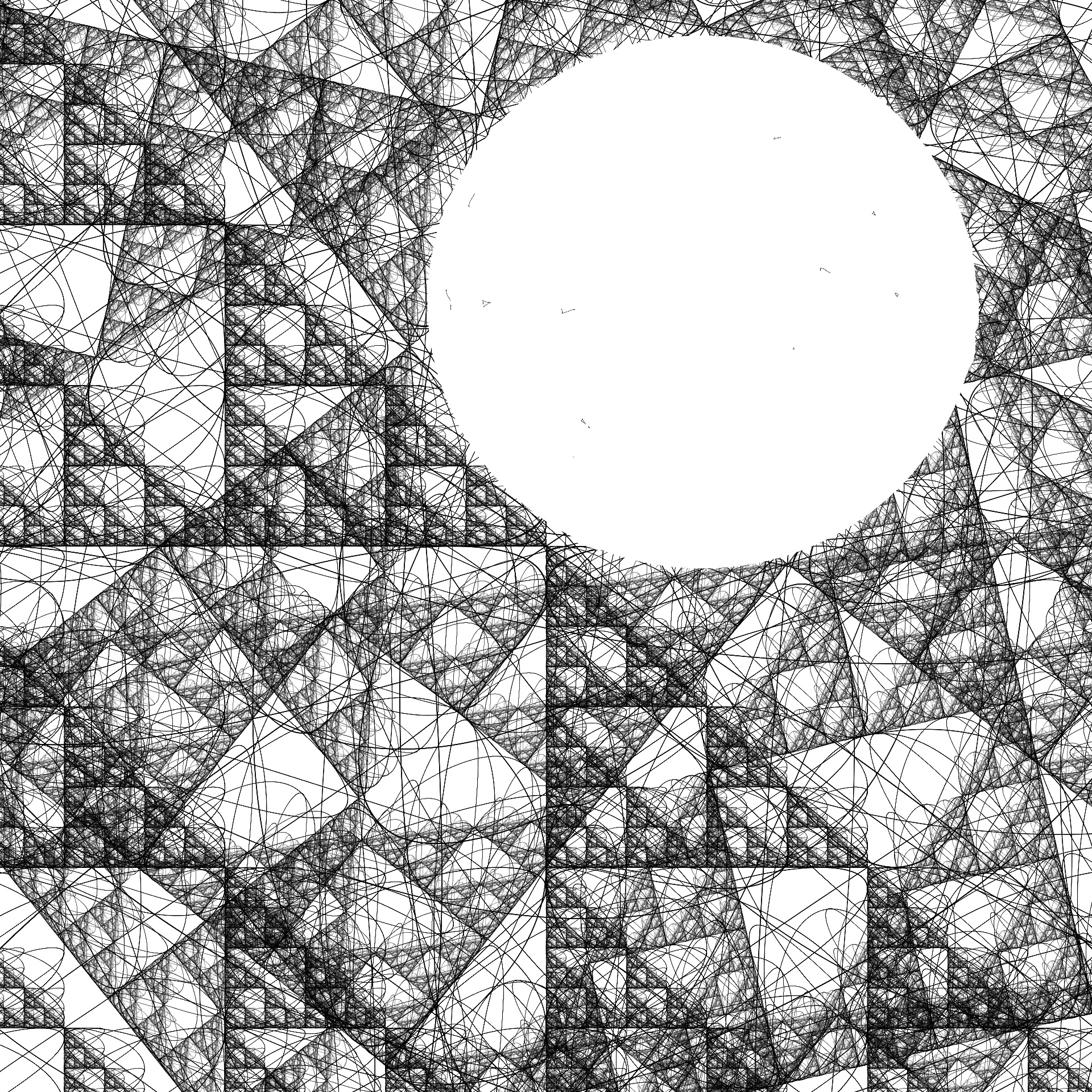 fractal maze black free photo
