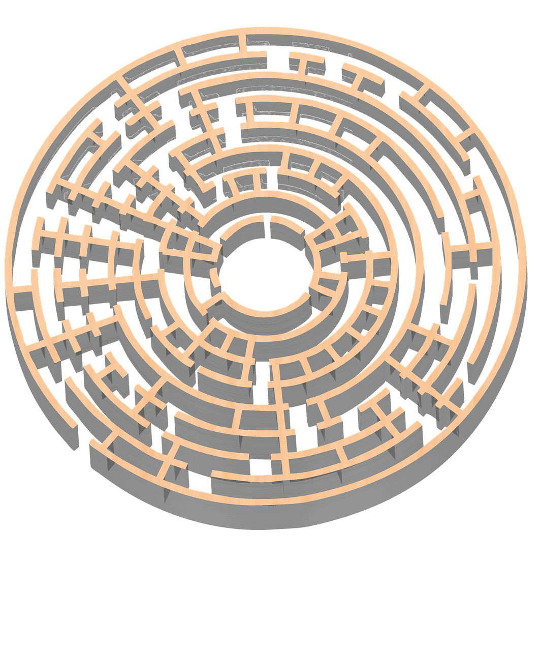 maze 3d gold free photo