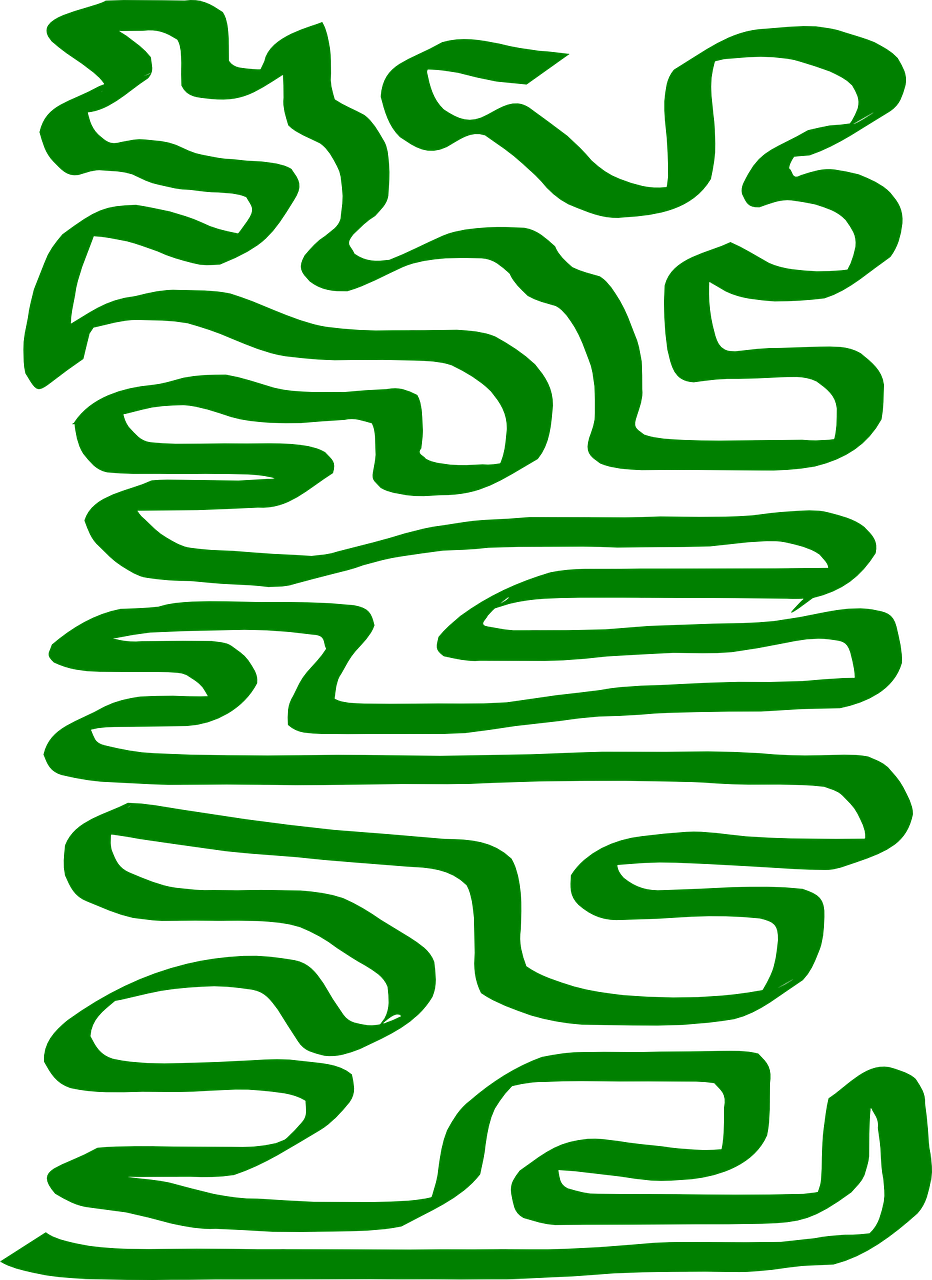 maze green labyrinth free photo