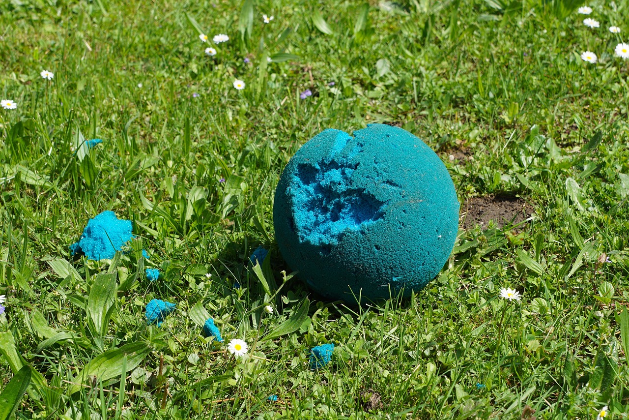 meadow ball foam ball free photo