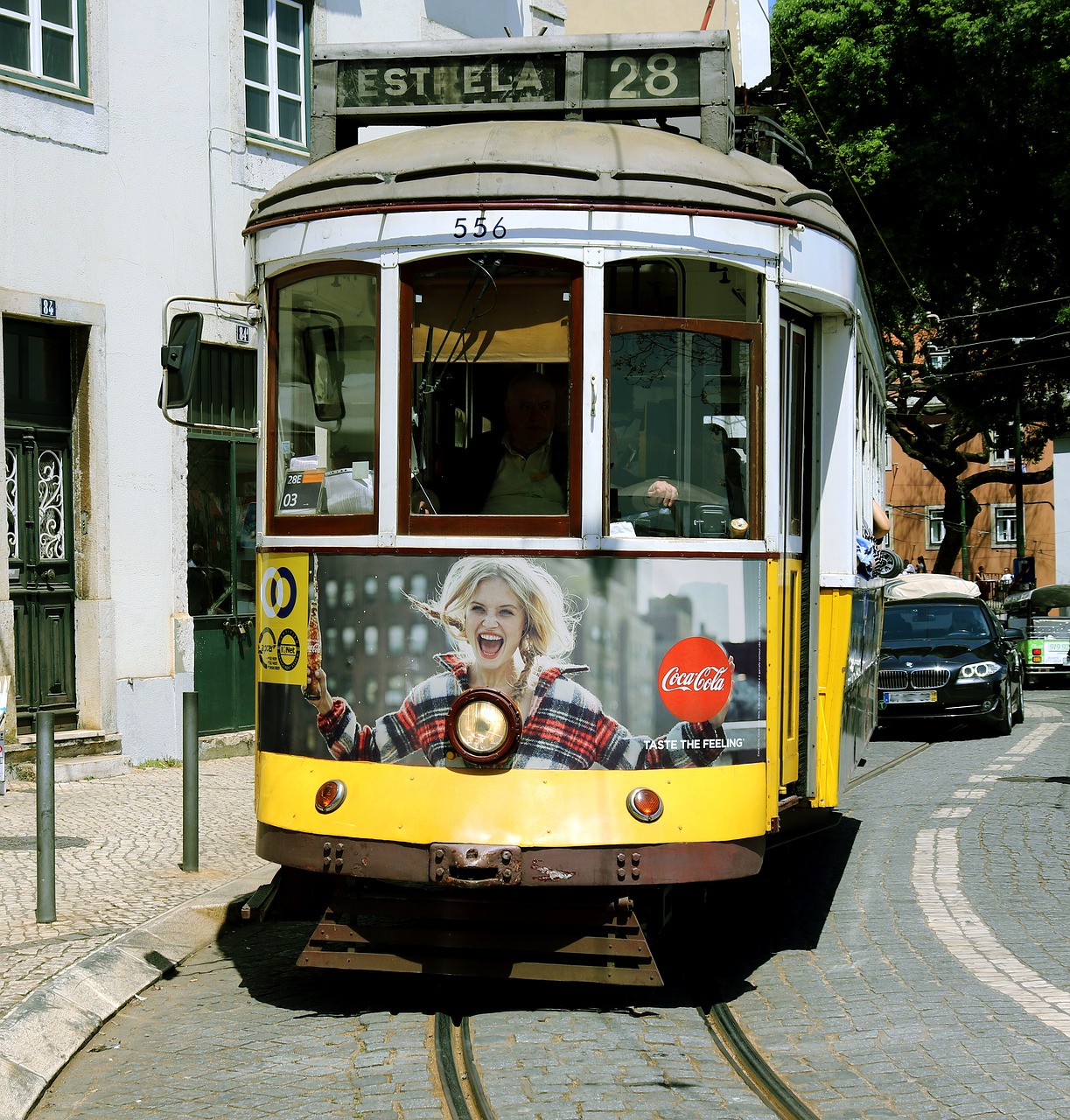 means of transport  tram  lisbon free photo