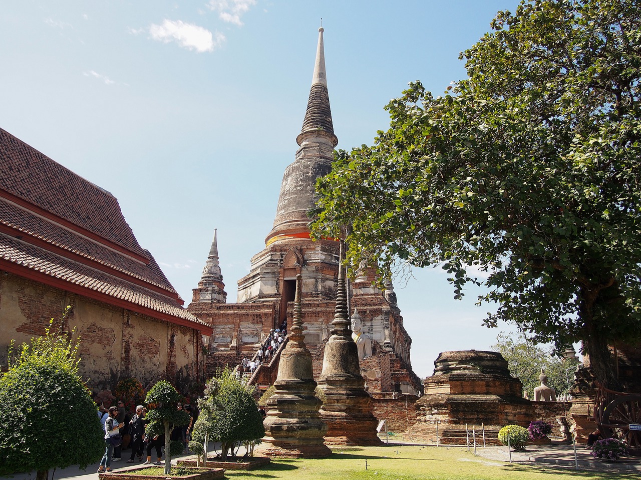 measure ayutthaya pagoda free photo