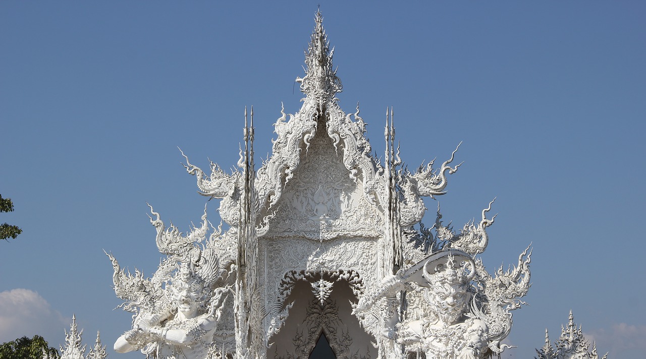 measure wat rong khun thailand temple free photo