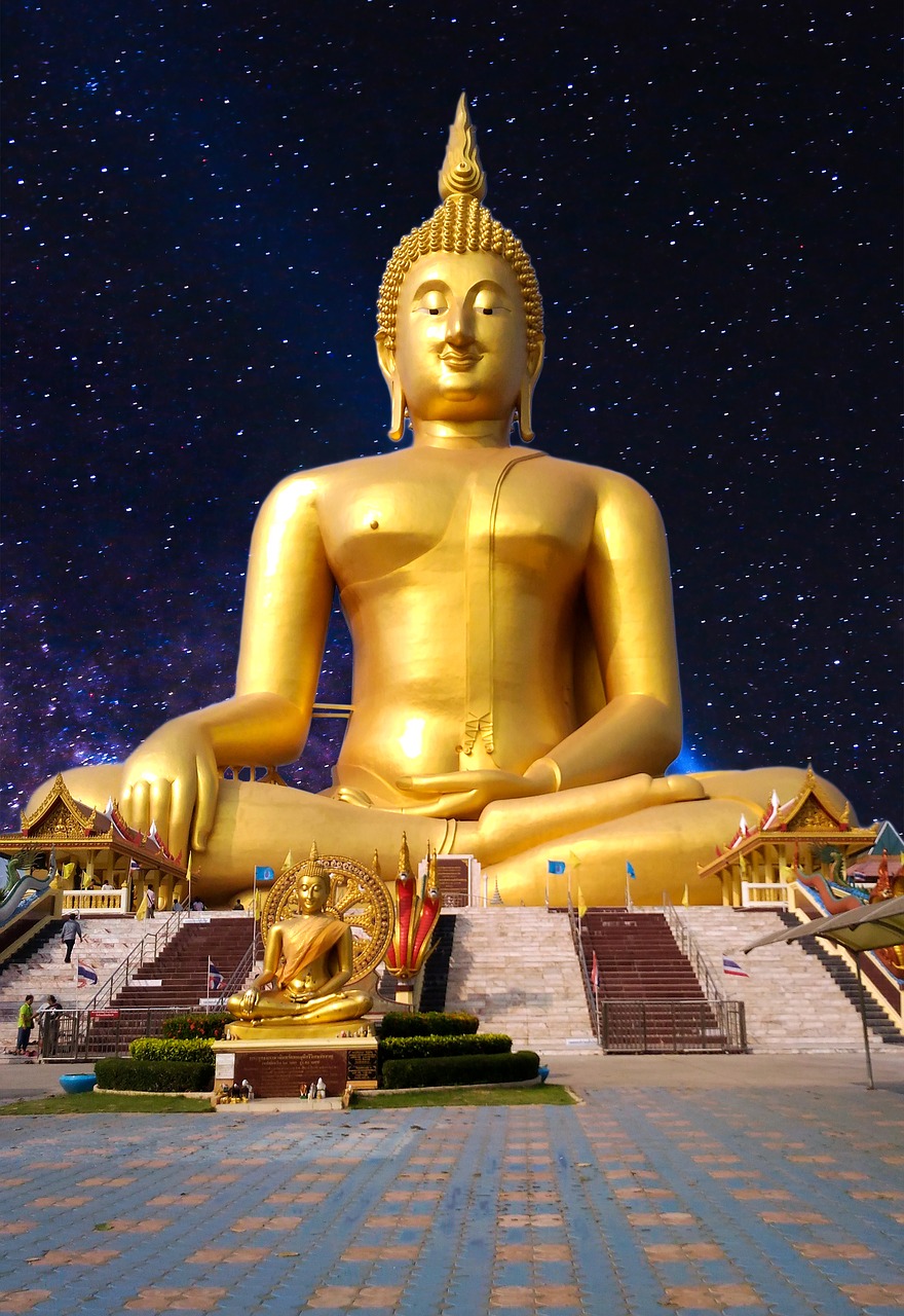 measure buddha statue thailand free photo