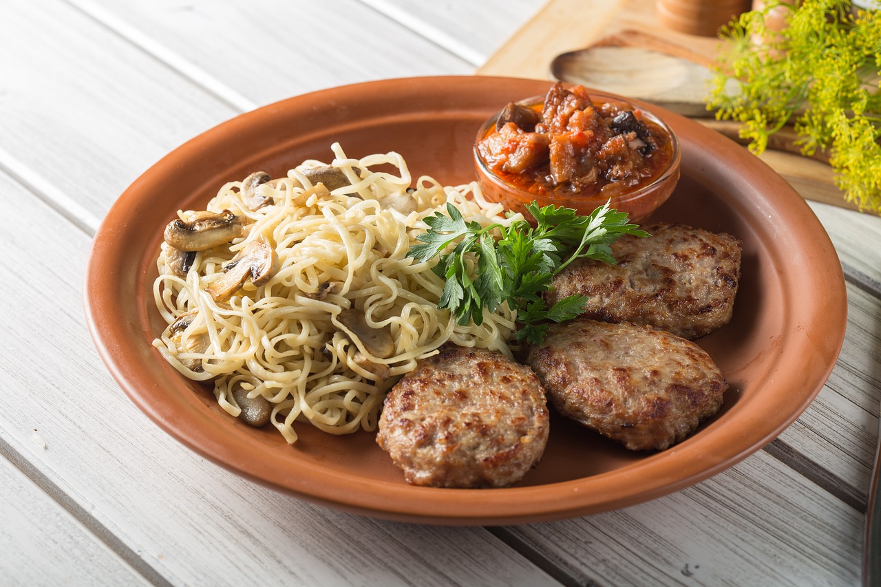 meatballs food pasta free photo