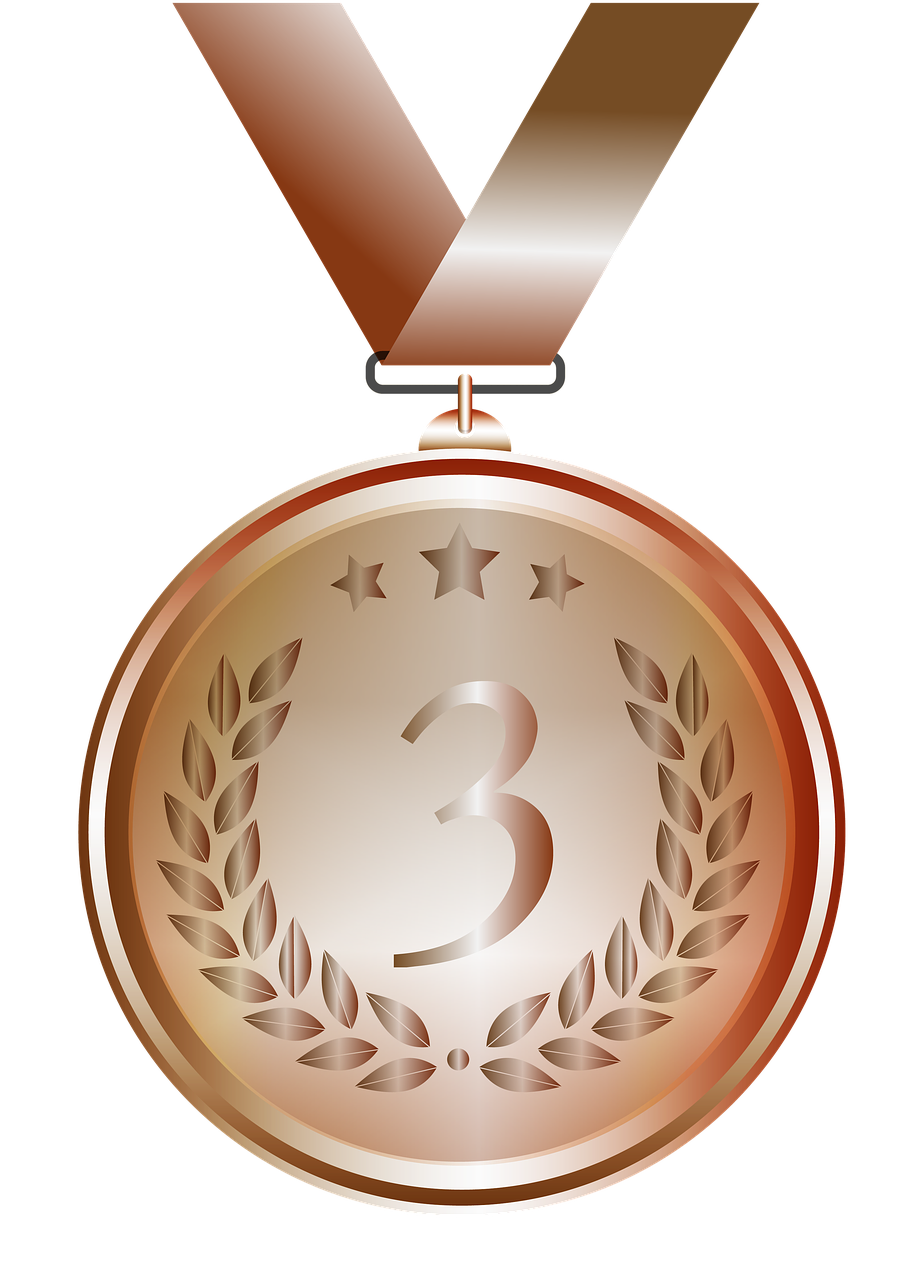 medal bronze design free photo