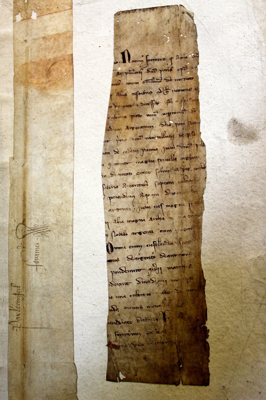 medieval page writing free photo