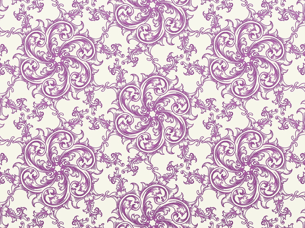 medieval flower pattern free photo