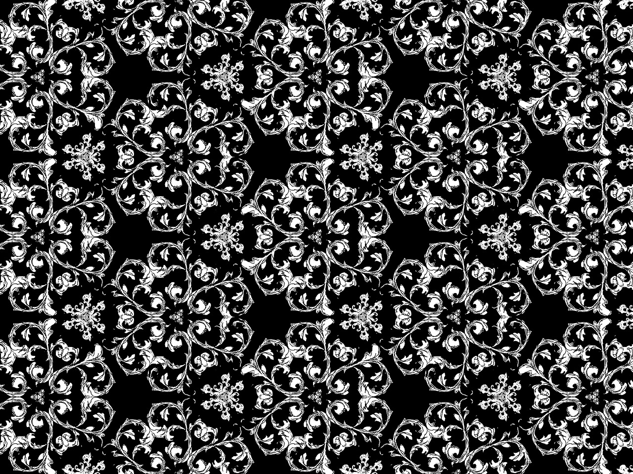 medieval flower pattern free photo