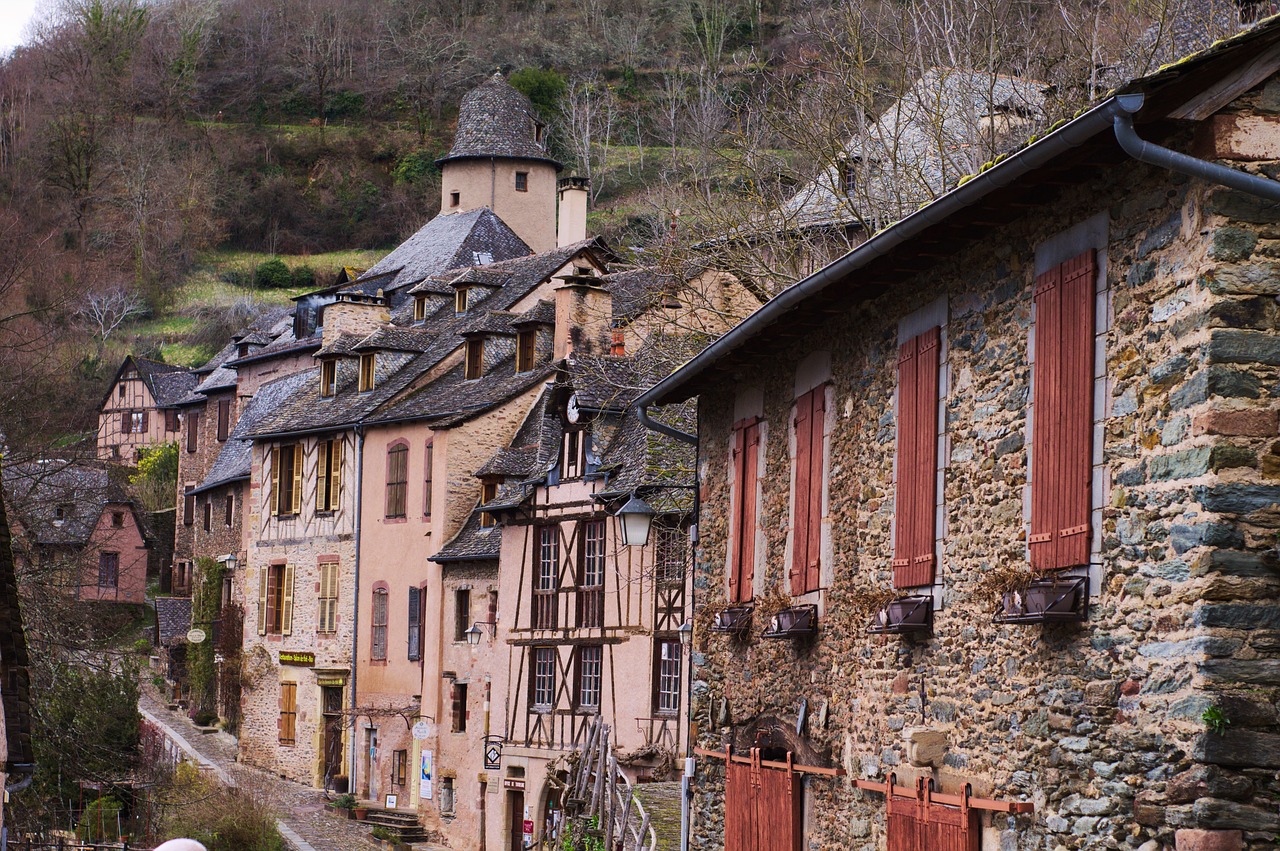 medieval  conques  aveyron free photo