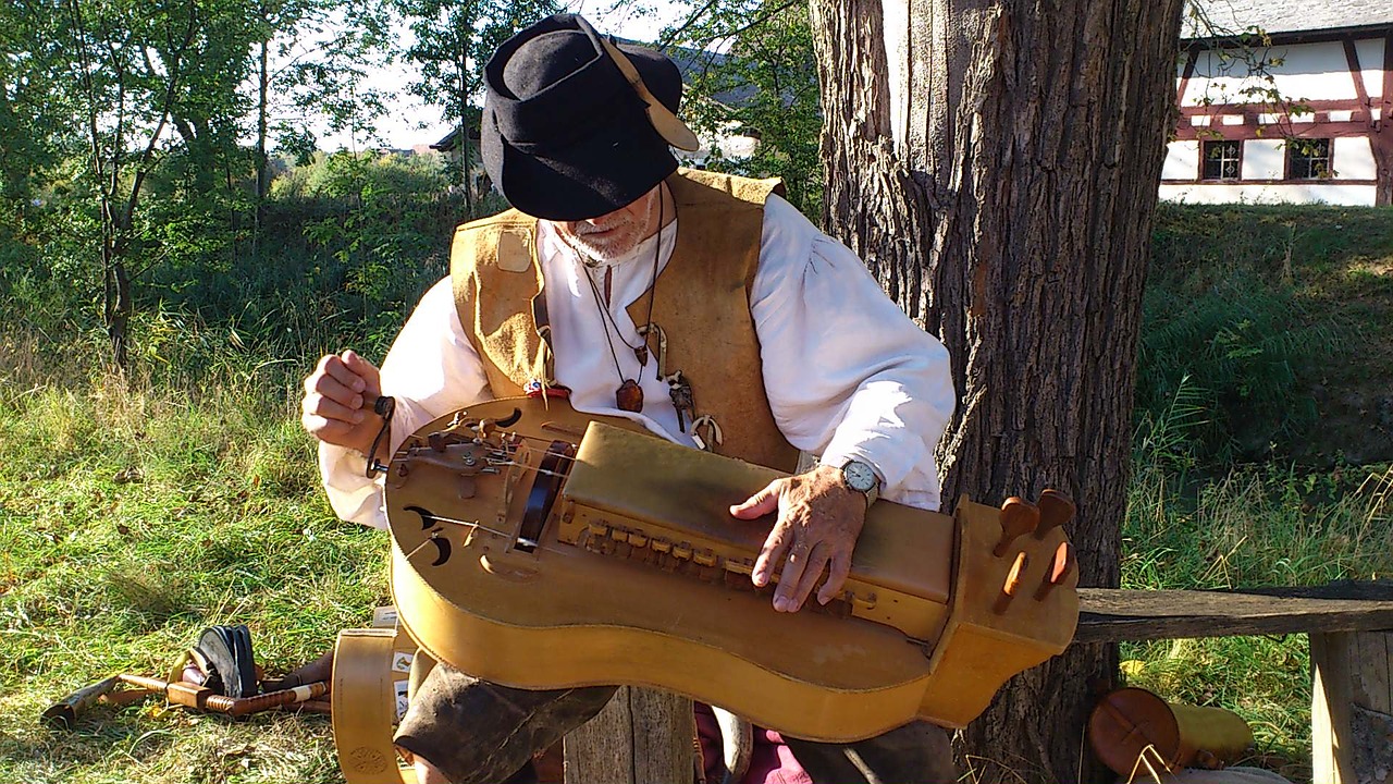 medieval days musician man free photo