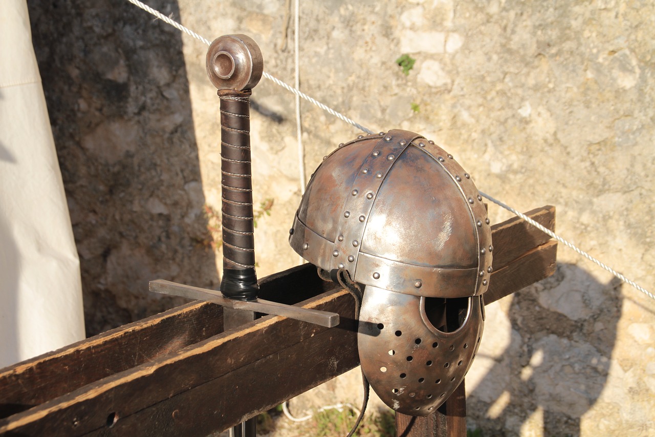 medieval fair  wariror  sword free photo