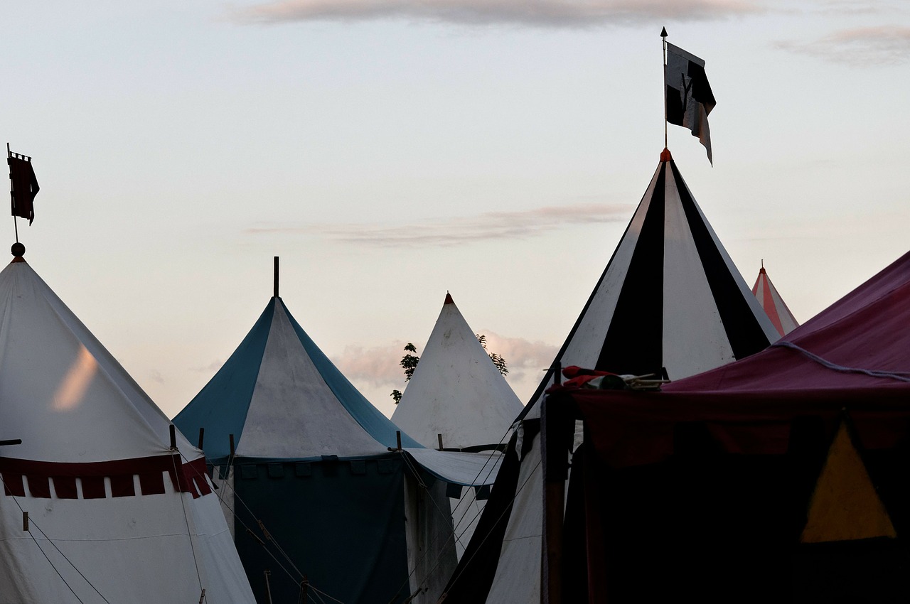 medieval market army camp tent tips free photo