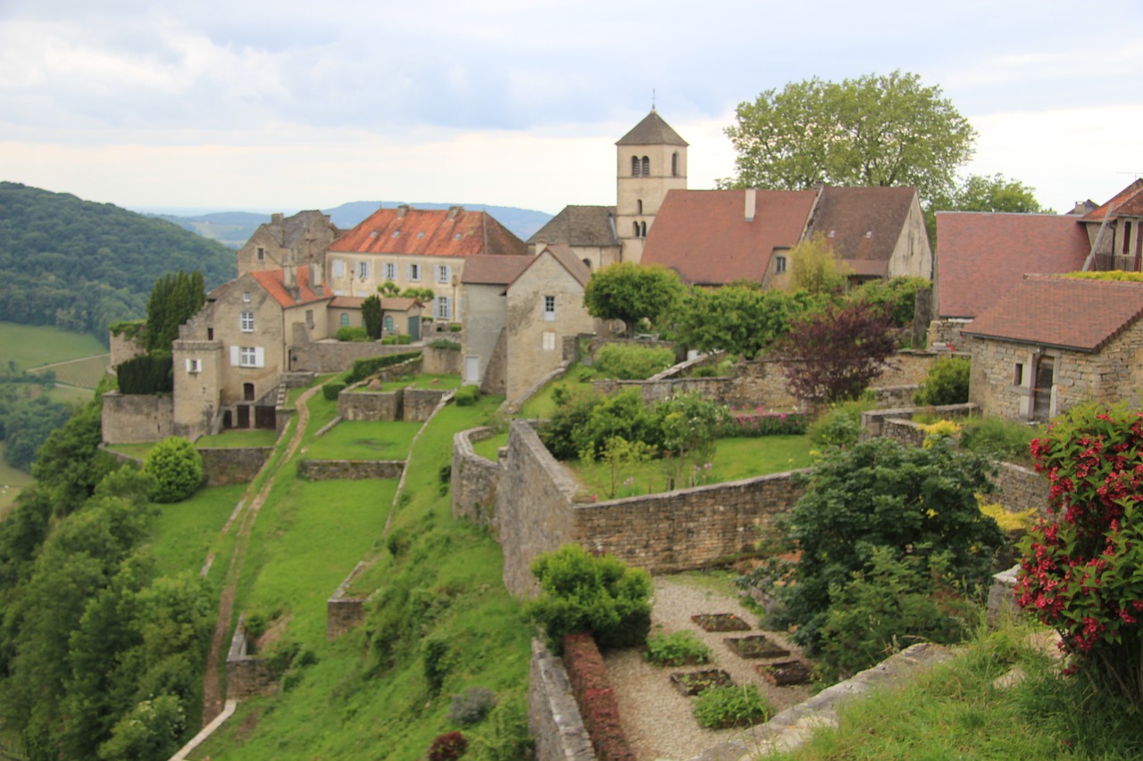 medieval village jura france free photo