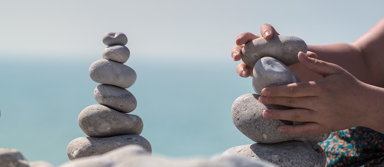 meditation stone towers stone tower free photo