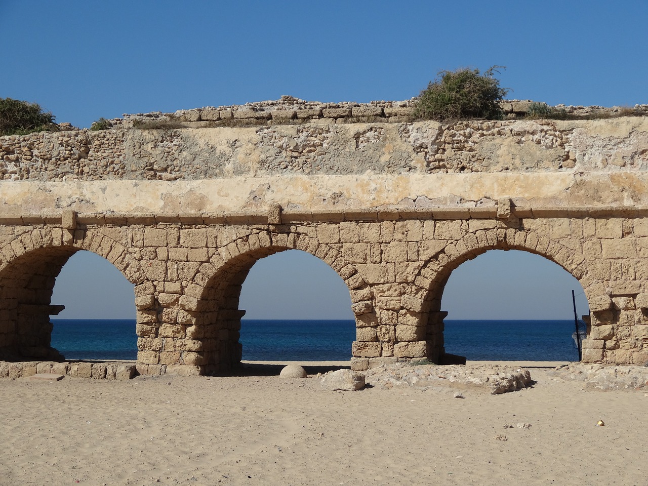 mediterranean sea arch free photo