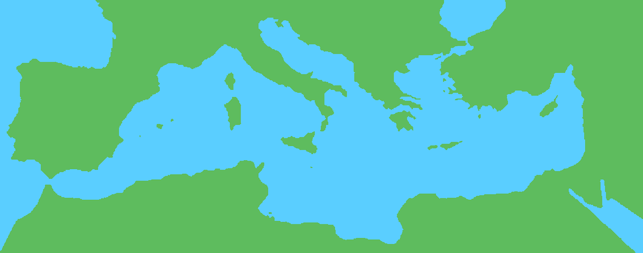 mediterranean map geography free photo