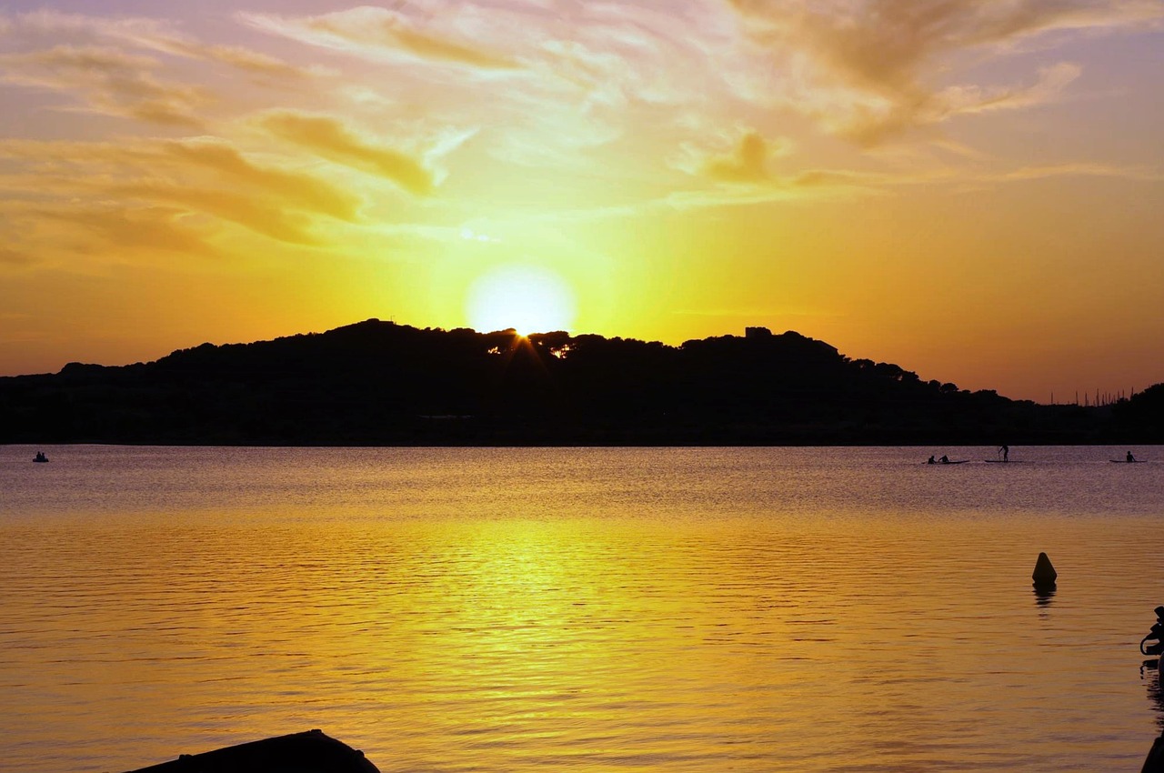 mediterranean sea holiday sunset free photo