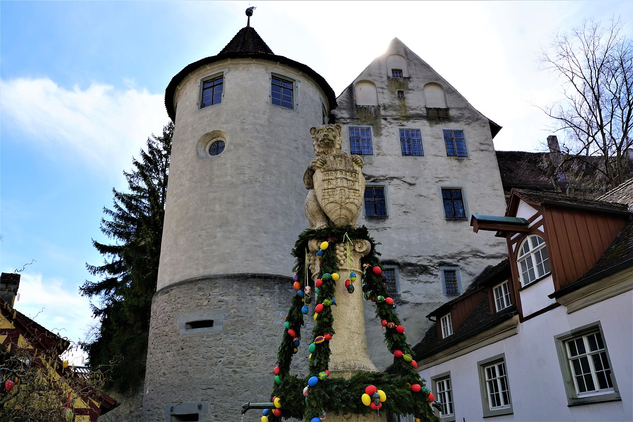 meersburg  castle  city free photo