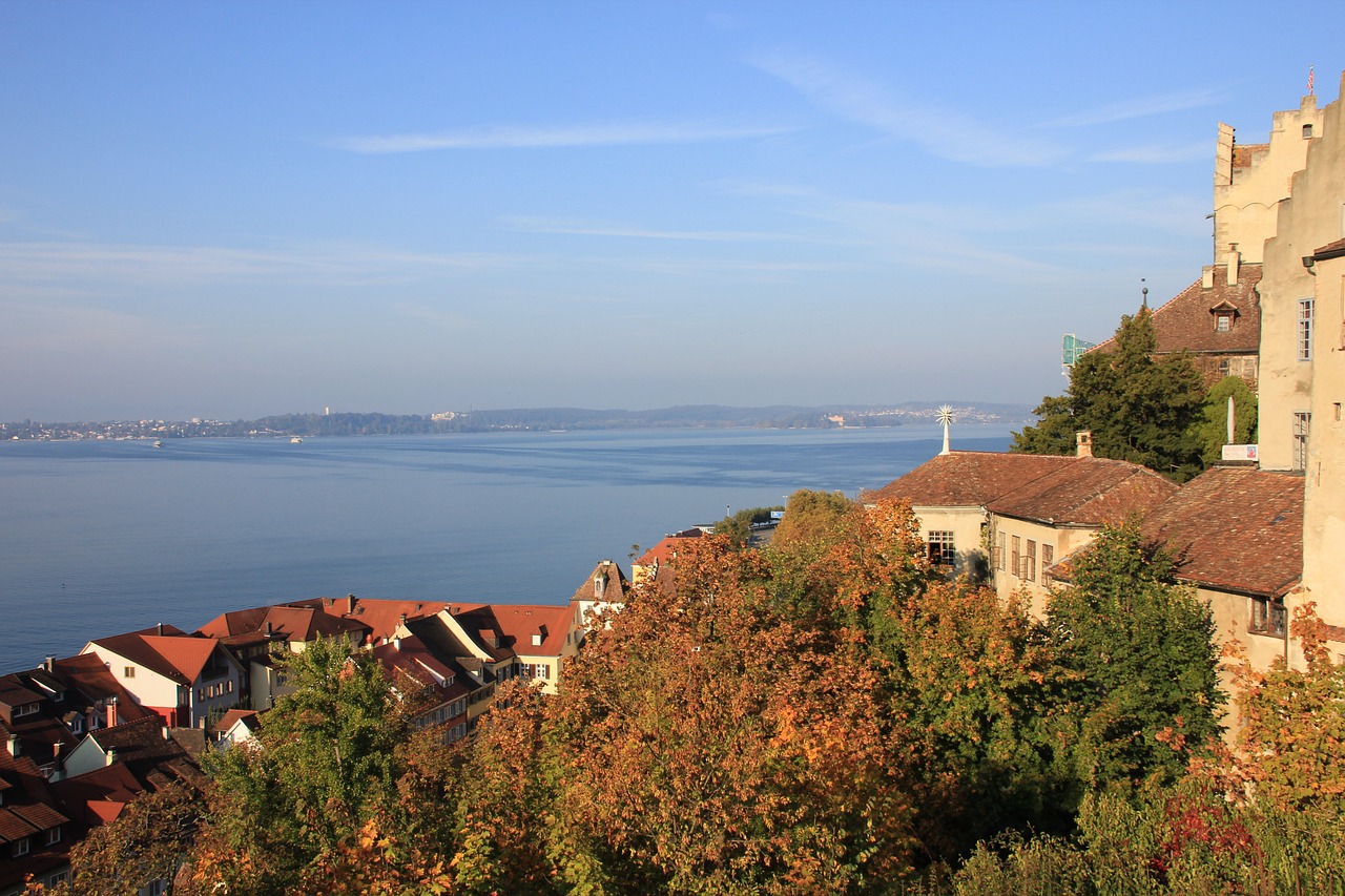 meersburg  view  lake constance free photo