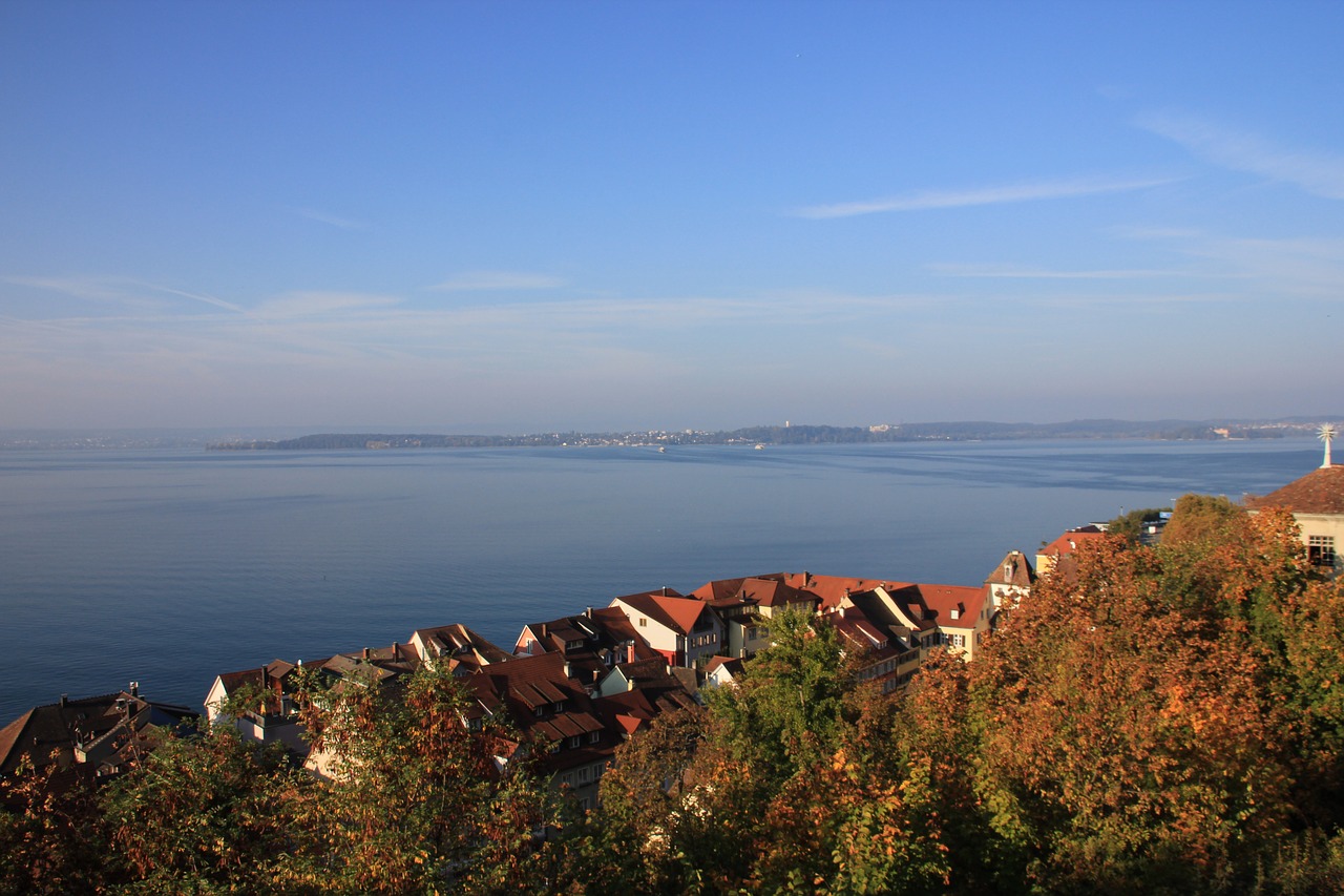 meersburg  view  lake constance free photo