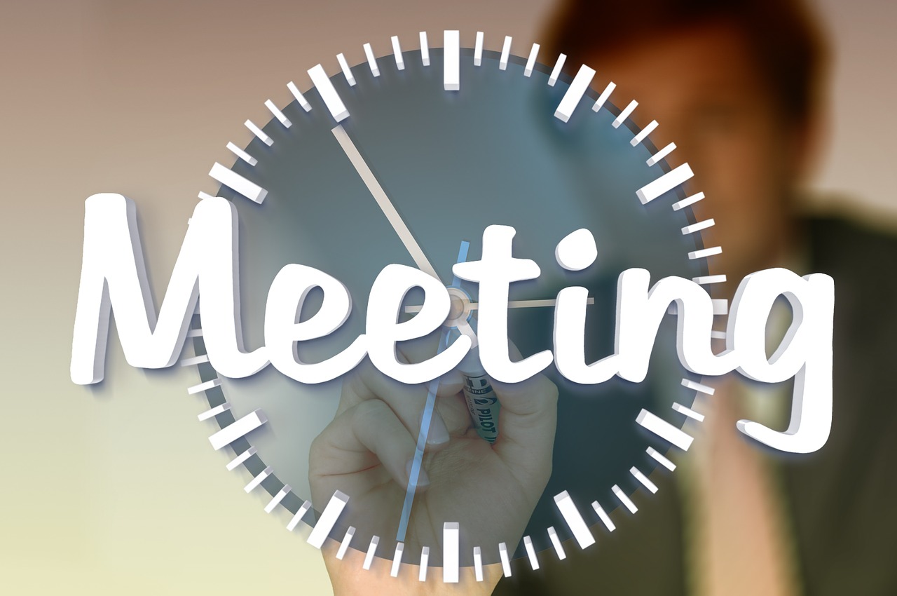 meeting clock office free photo