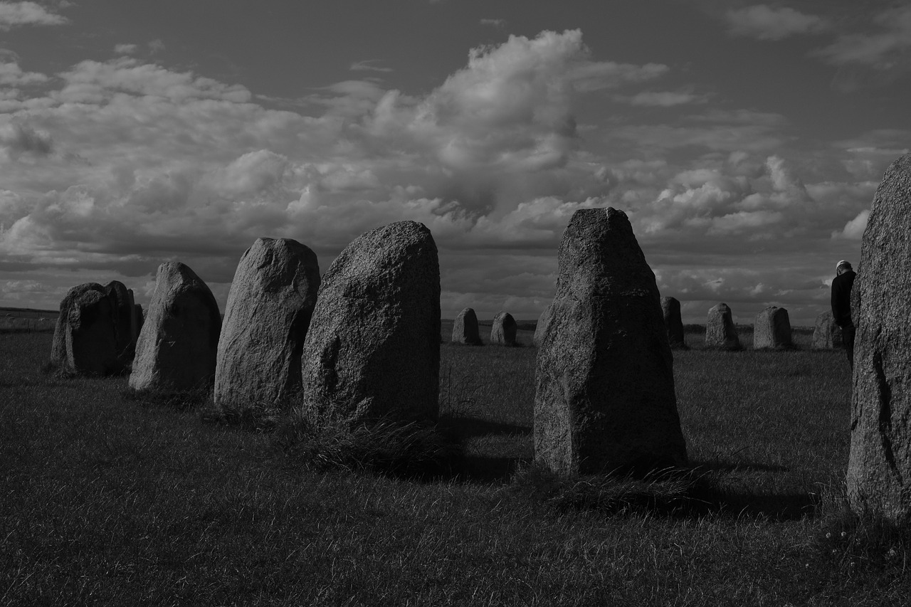 megalithic monuments monochrome outdoor free photo