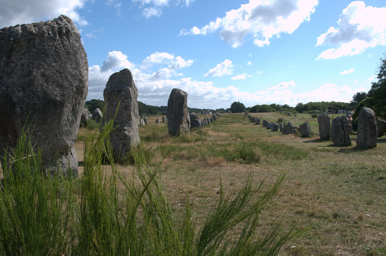 megaliths menhirs france free photo