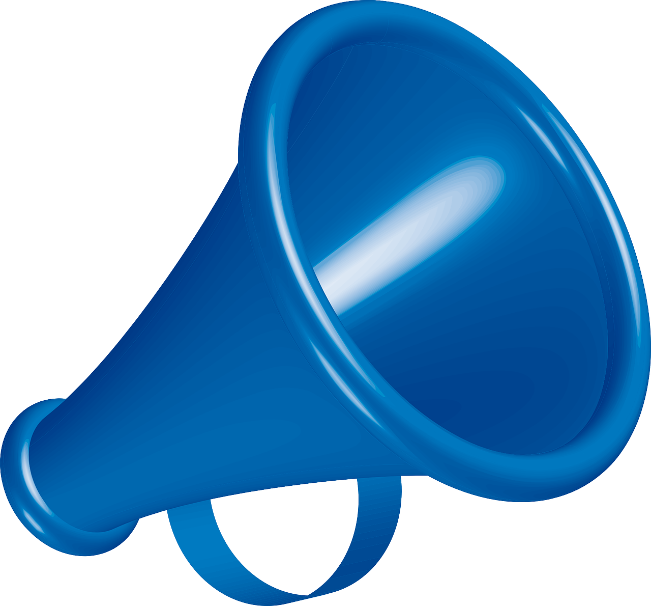 megaphone blue instrument free photo