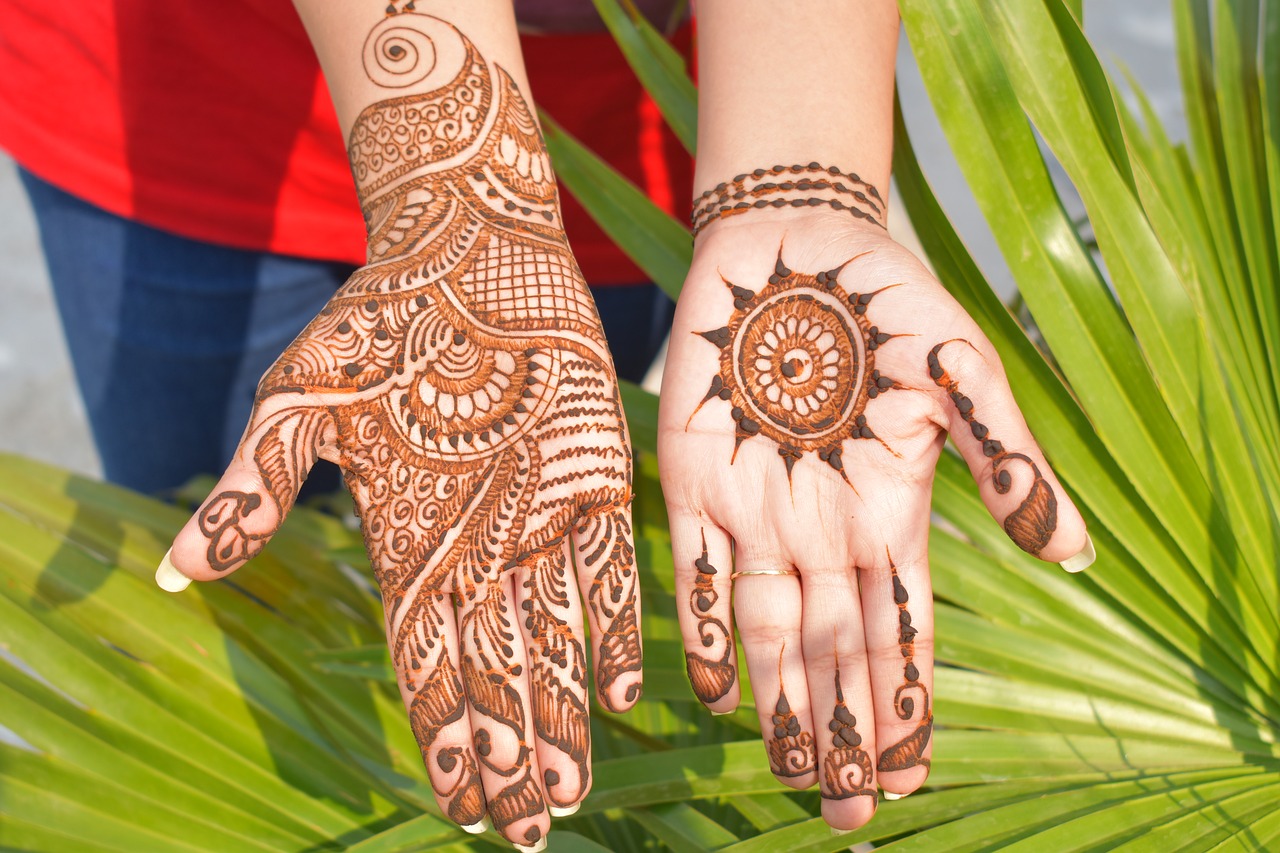 mehndi decorative designs henna free photo