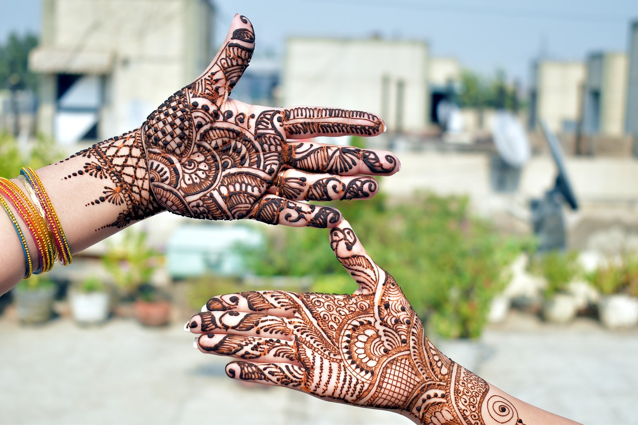 mehndi decorative designs henna free photo