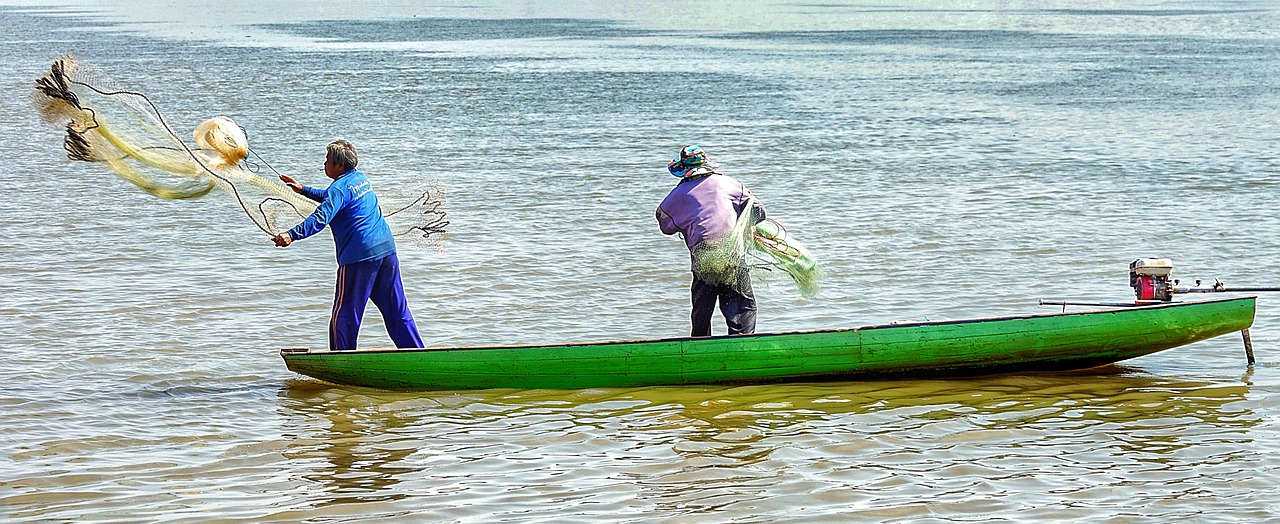 mekong river fishing free photo